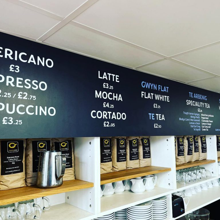 Coffee bar signs
