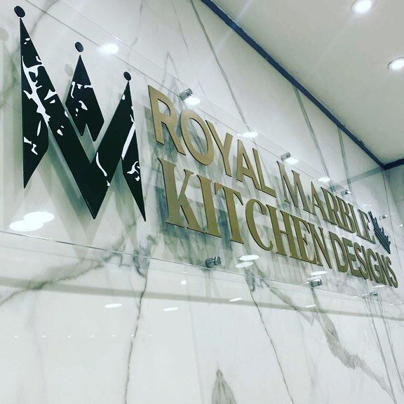 Interior logo sign