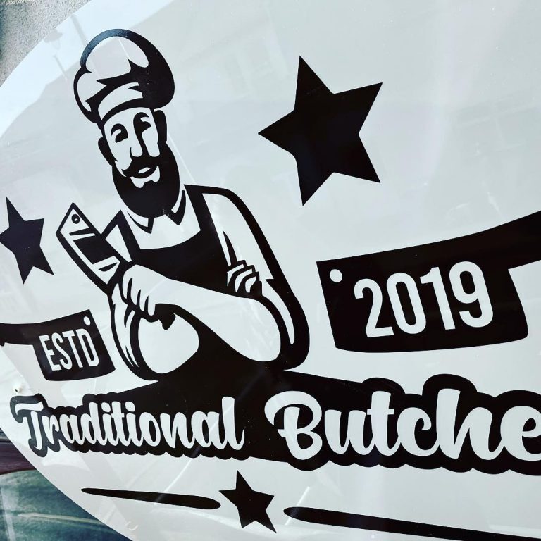 Butchers sign